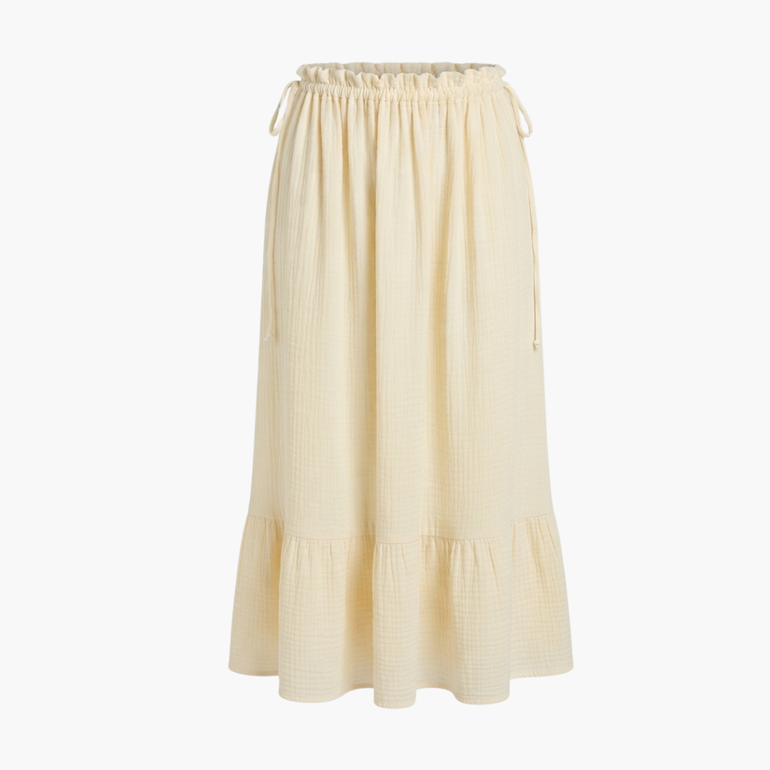 Ruffle Midi Skirt