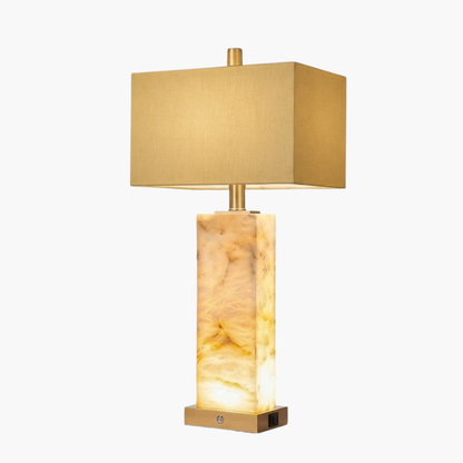 Modern Marble Table Lamp With Dual Lights
