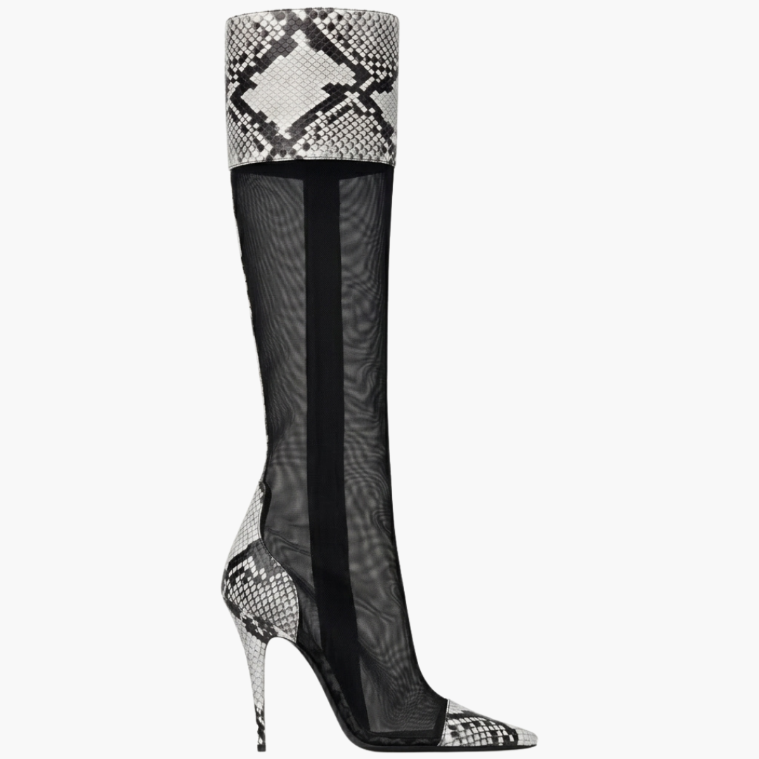 Serpentine Knee-High Boots
