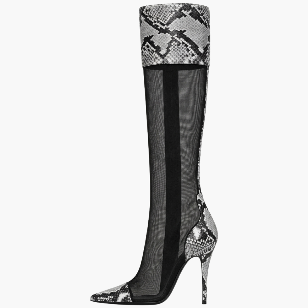 Serpentine Knee-High Boots
