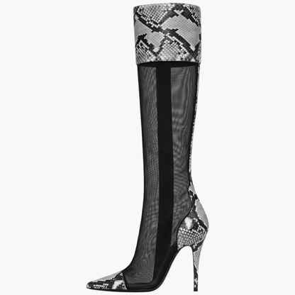 Serpentine Knee-High Boots
