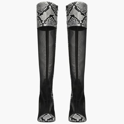 Serpentine Knee-High Boots